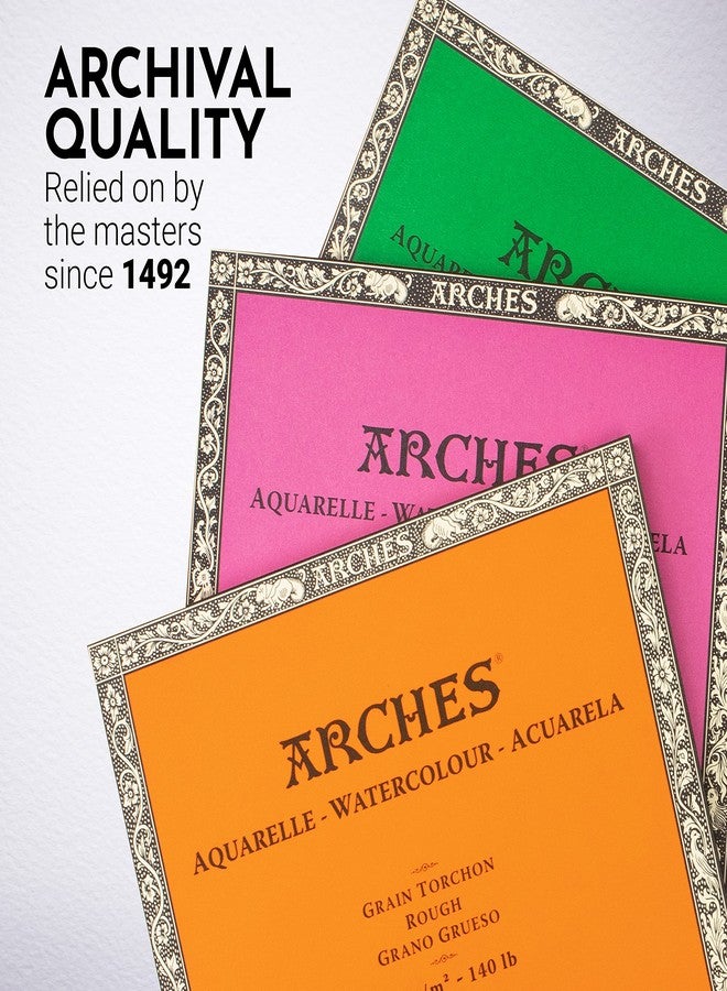 Arches Watercolour Paper Blocks | Cold Pressed Natural White | for Watercolor, Acrylic Painting, Gouache and Poster Color Painting | 300 GSM, 31 x 31 cm- 20 Sheets - Image 5